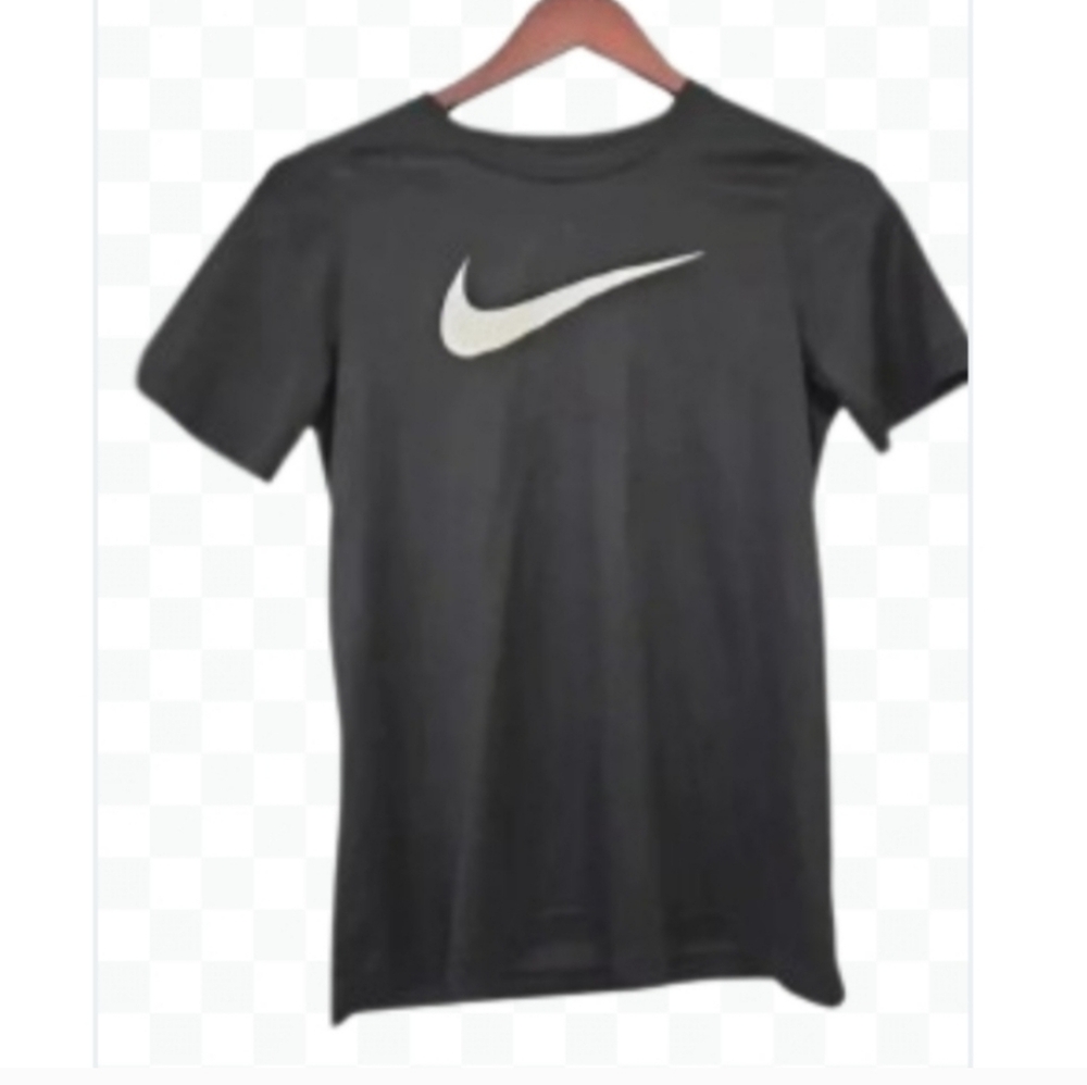 Nike Black Skater Logo Running Youth Tee Sz Lg - Picture 5 of 5